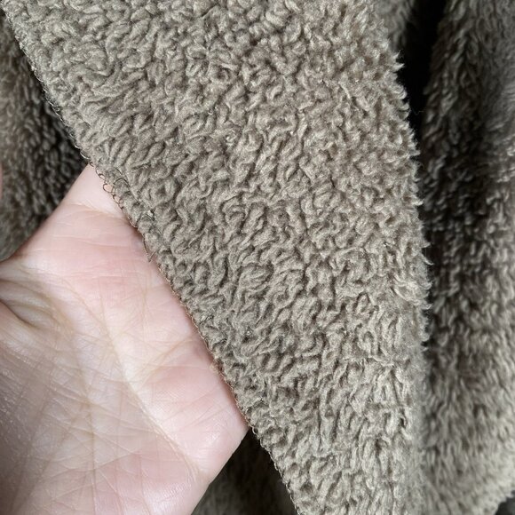 DACKO Israeli Brand Teddy Sherpa Jacket Womens O/S Brown Hooded Cozy Plush Cabin - Picture 6 of 14